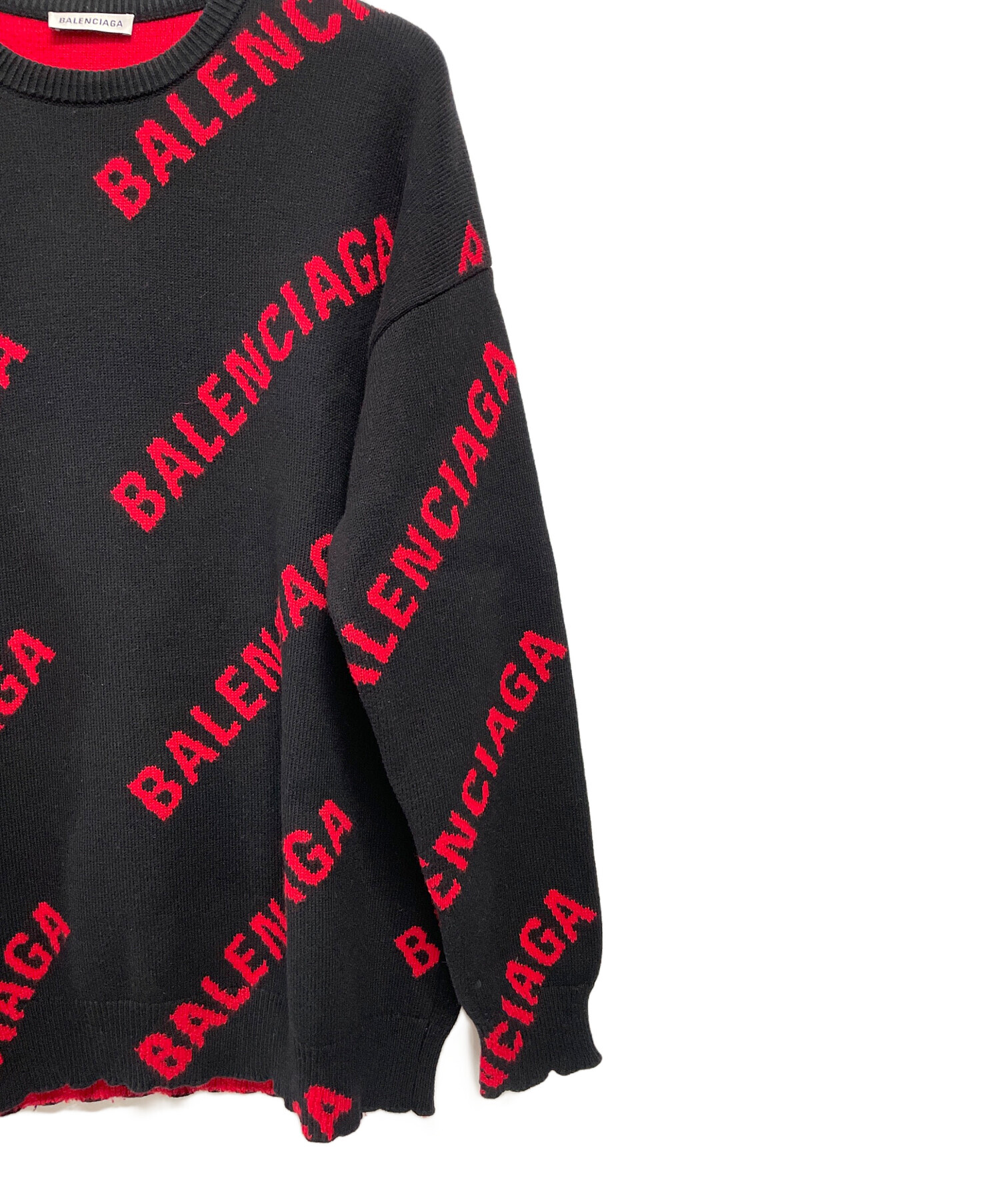 中古・古着通販】BALENCIAGA (バレンシアガ) ニット ブラック サイズ:S