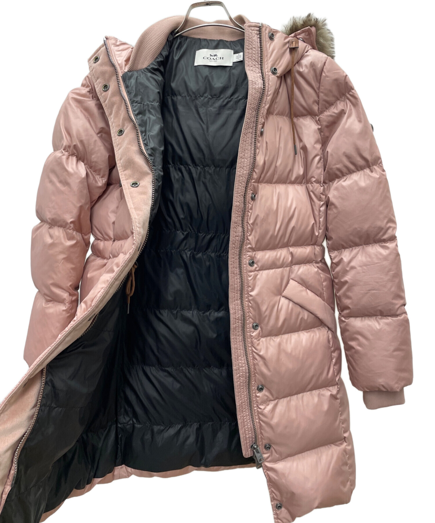 中古・古着通販】COACH (コーチ) ダウンジャケット ベージュ サイズ:M