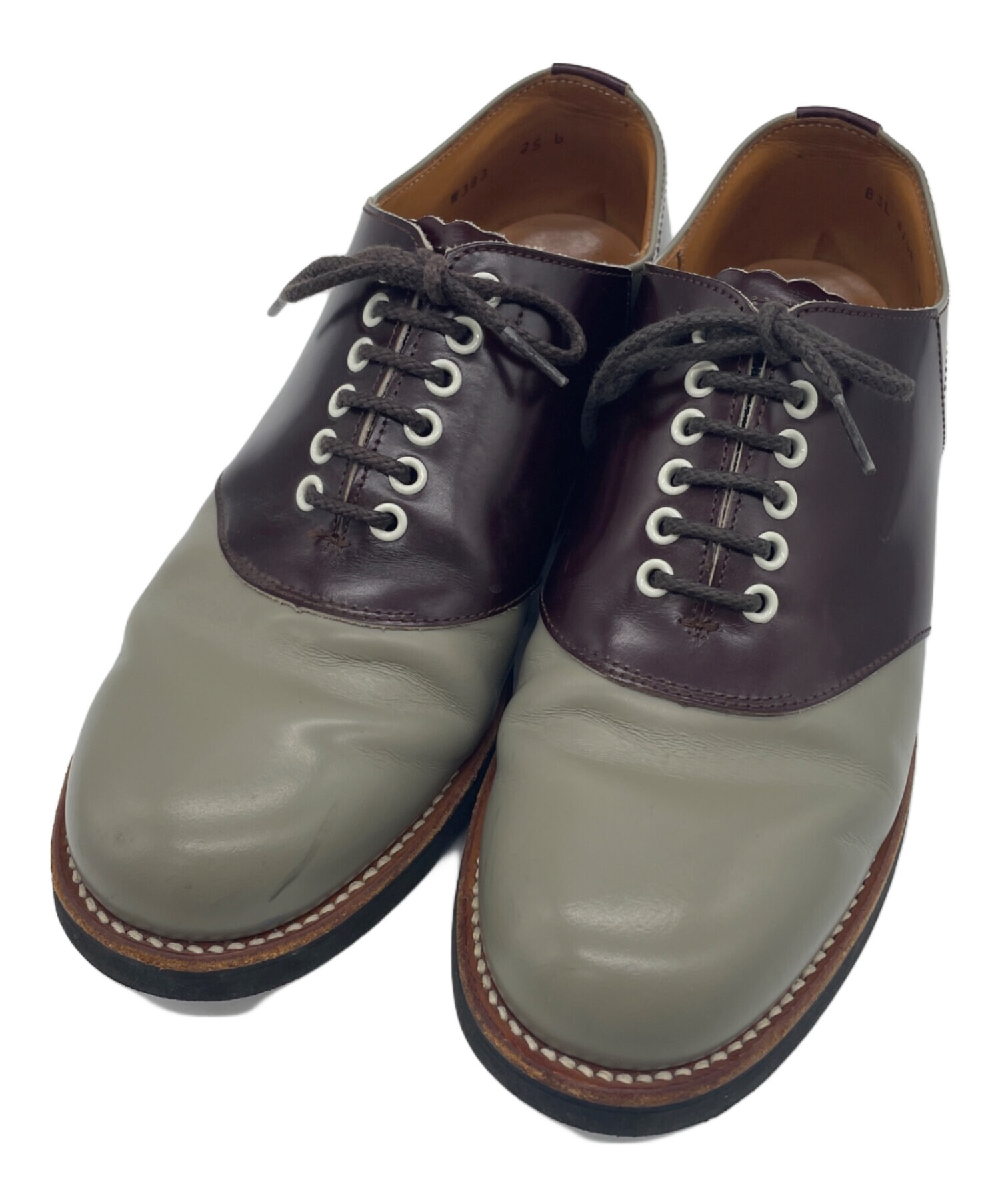 中古・古着通販】REGAL (リーガル) サドルシューズ ボルドー×グレー