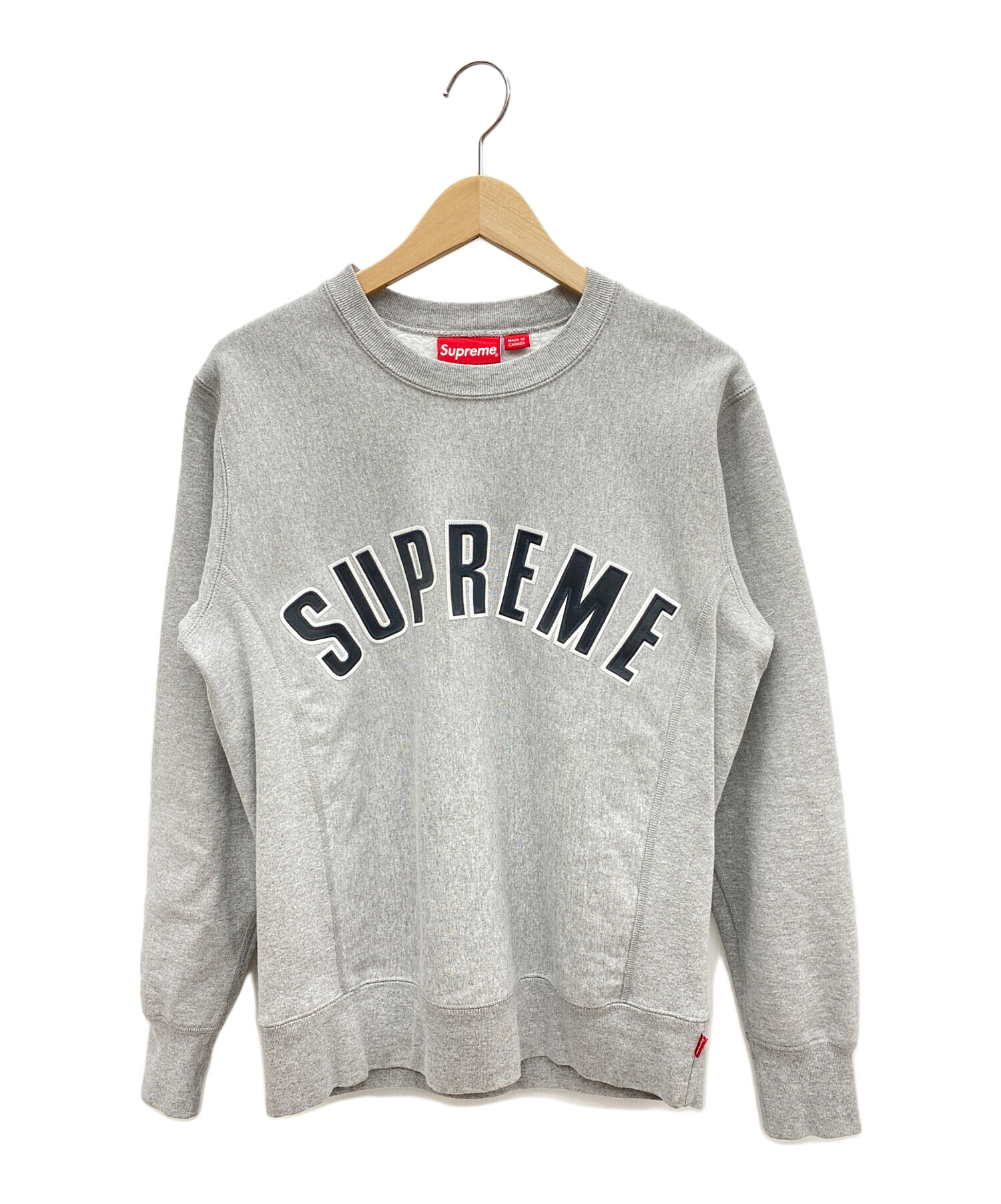 中古・古着通販】SUPREME (シュプリーム) アーチロゴスウェット グレー