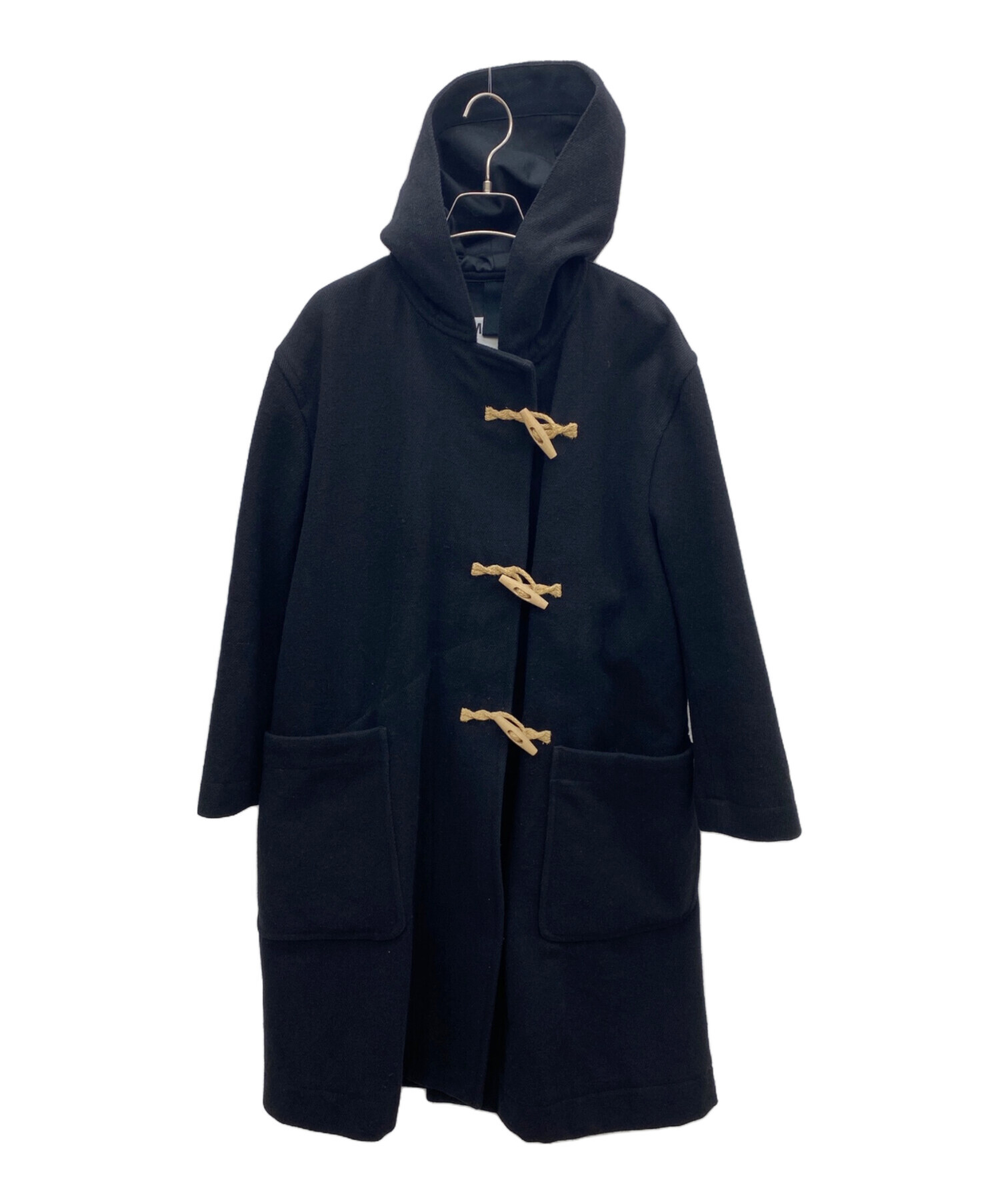 中古・古着通販】MHL (エムエイチエル) ダッフルコート ブラック