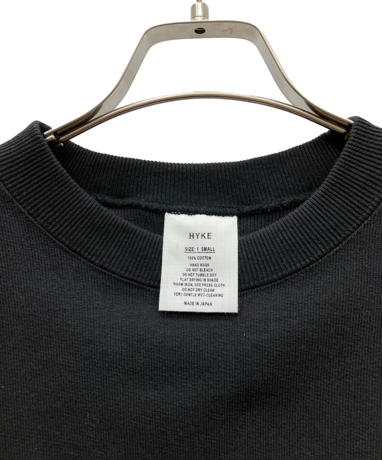 中古・古着通販】HYKE (ハイク) スウェット ブラック サイズ:1