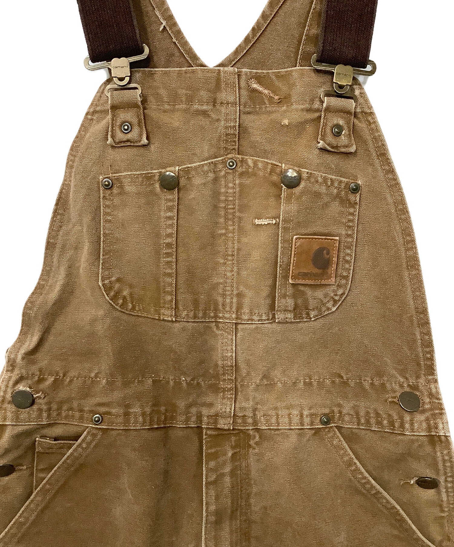 中古・古着通販】CarHartt (カーハート) オーバーオール ベージュ