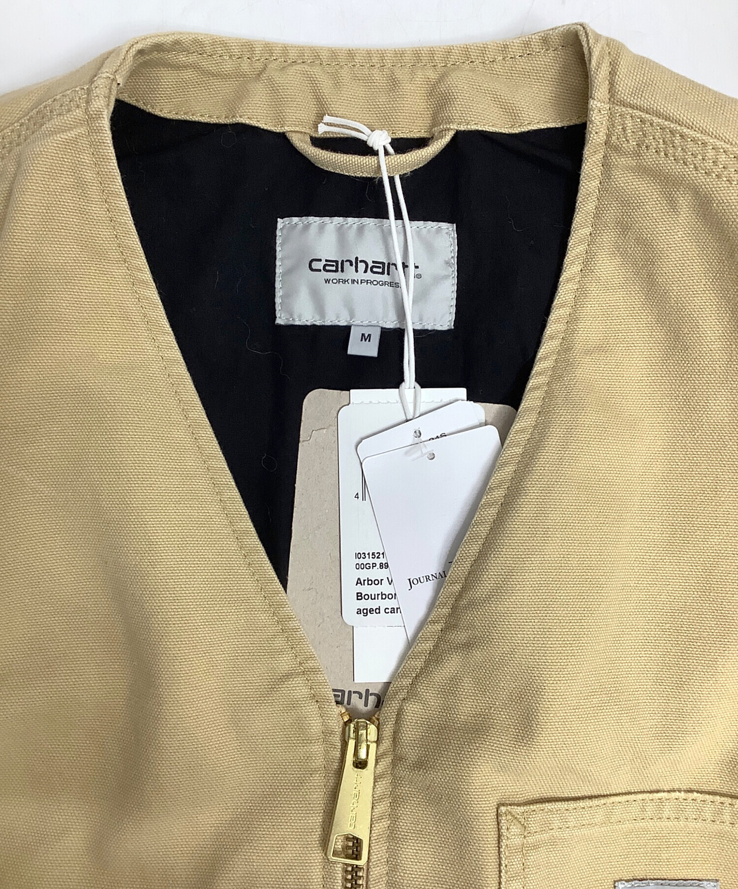 中古・古着通販】CarHartt (カーハート) ベスト ベージュ サイズ:M 未