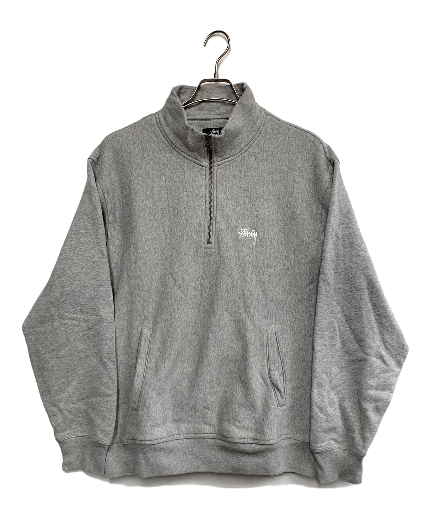 中古・古着通販】stussy (ステューシー) ハーフジップスウェット