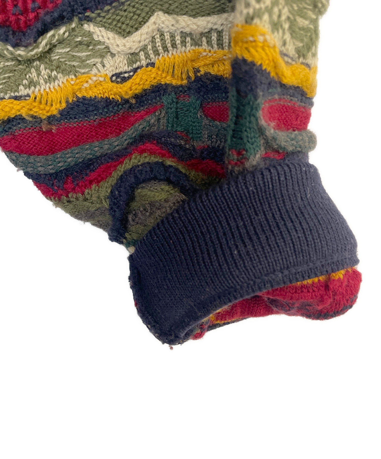 中古・古着通販】Coogi (クージー) 3D厚手ニット マルチカラー サイズ