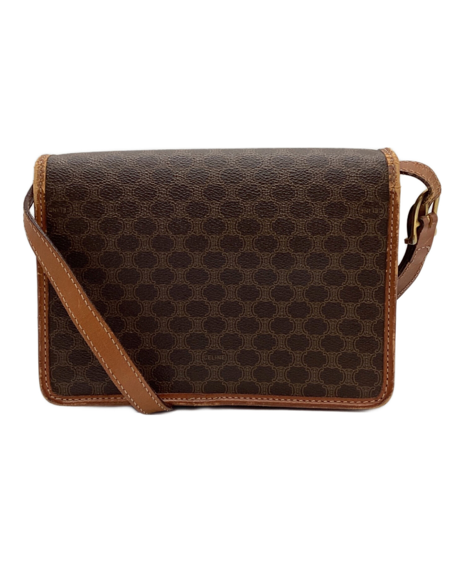 中古・古着通販】CELINE (セリーヌ) ショルダーバッグ ブラウン