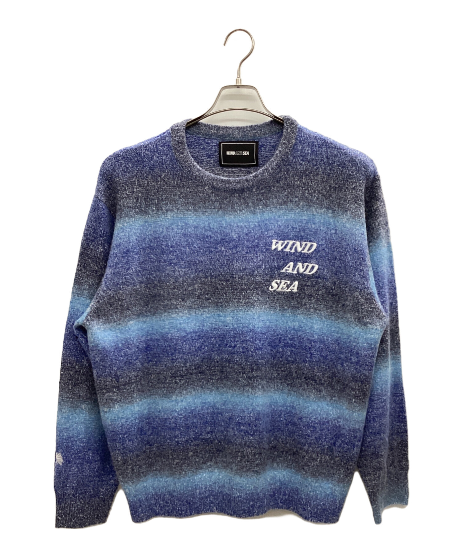 中古・古着通販】WIND AND SEA (ウィンダンシー) 厚手ニット ブルー