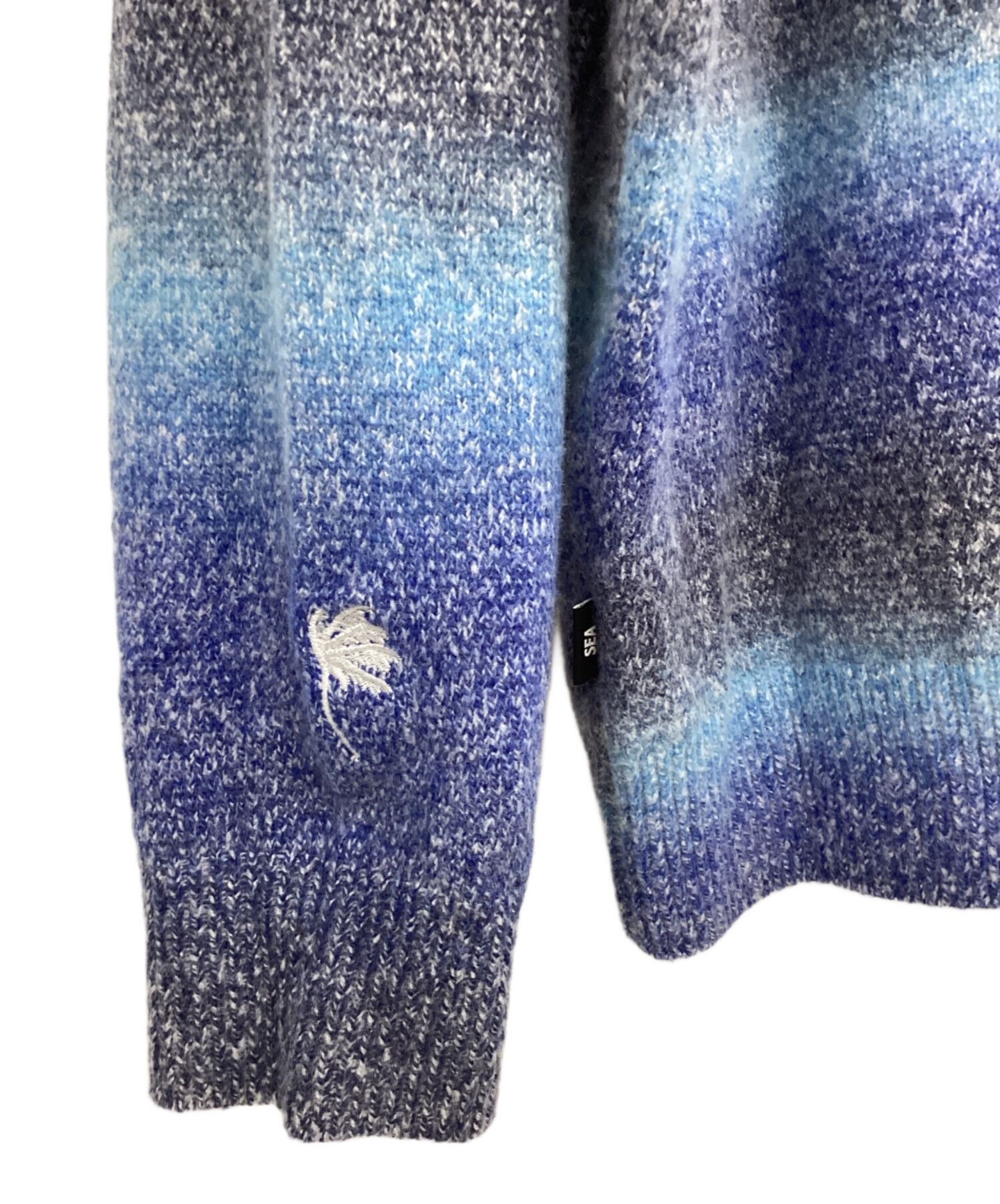 中古・古着通販】WIND AND SEA (ウィンダンシー) 厚手ニット ブルー