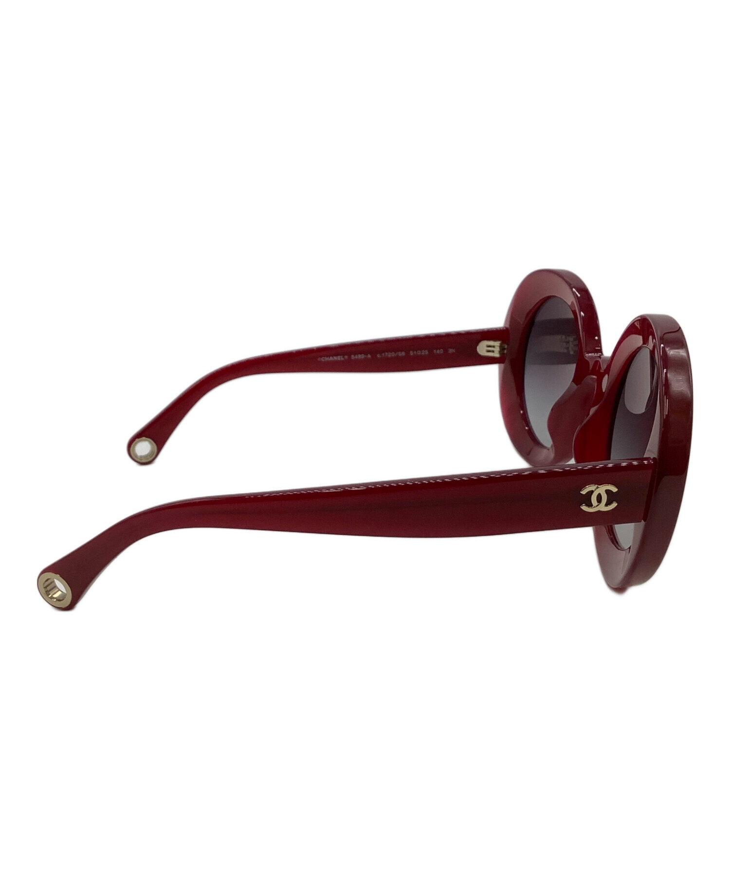 中古・古着通販】CHANEL (シャネル) サングラス レッド サイズ:51