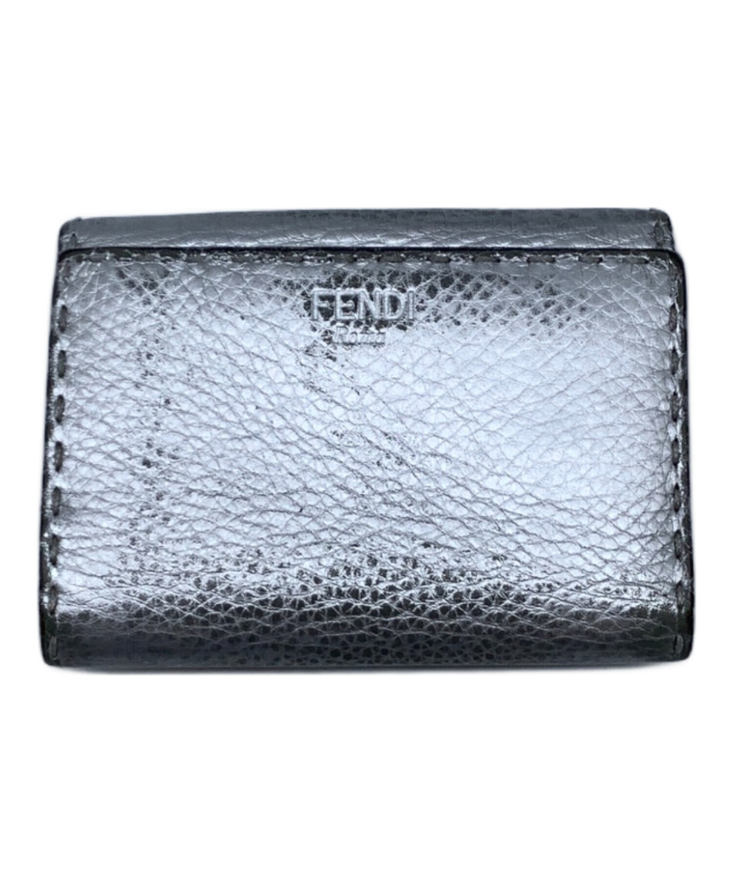 中古・古着通販】FENDI (フェンディ) 2つ折り財布 シルバー｜ブランド
