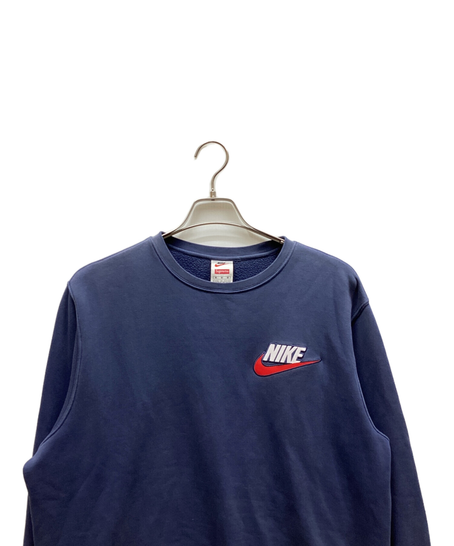 SUPREME NIKE ロゴ入り トレーナー ネイビー 値下げ可 中古・古着通販