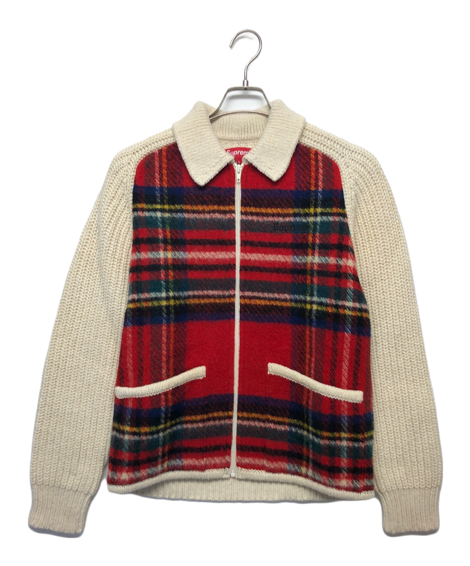 中古・古着通販】SUPREME (シュプリーム) Plaid Front zip Sweater