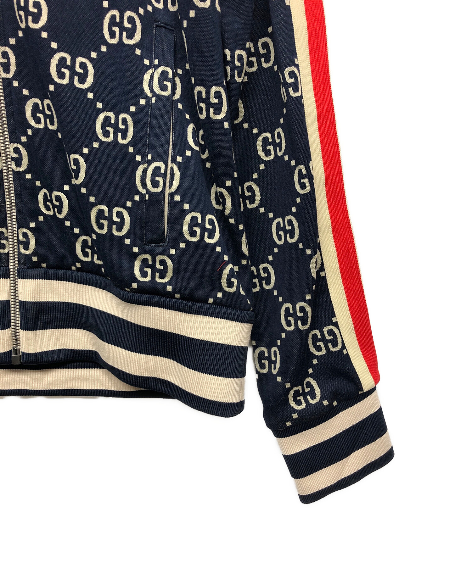 中古・古着通販】GUCCI (グッチ) ジャージ ネイビー サイズ:XS