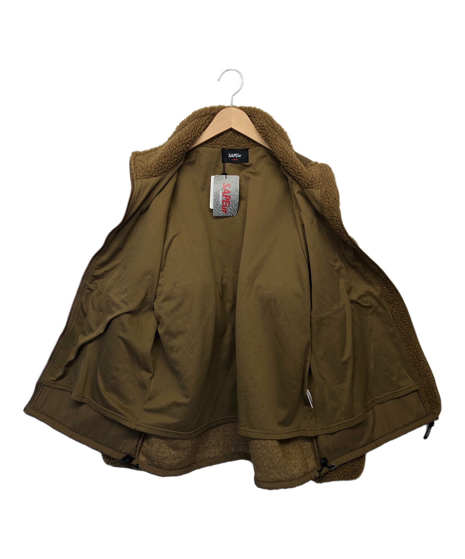 中古・古着通販】SAPEur (サプール) ボアジャケット ベージュ サイズ:L