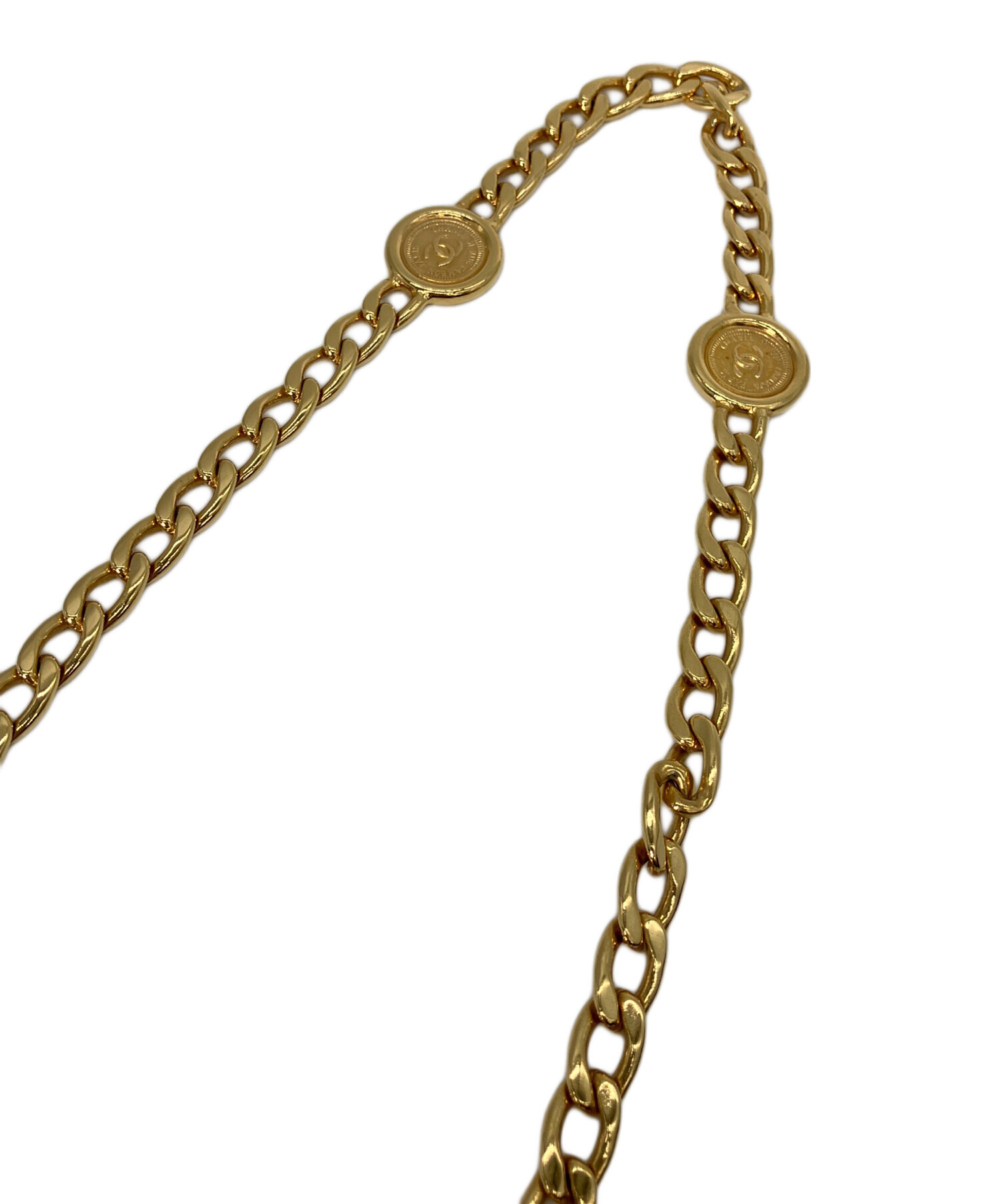 中古・古着通販】CHANEL (シャネル) チェーンベルト ゴールドカラー