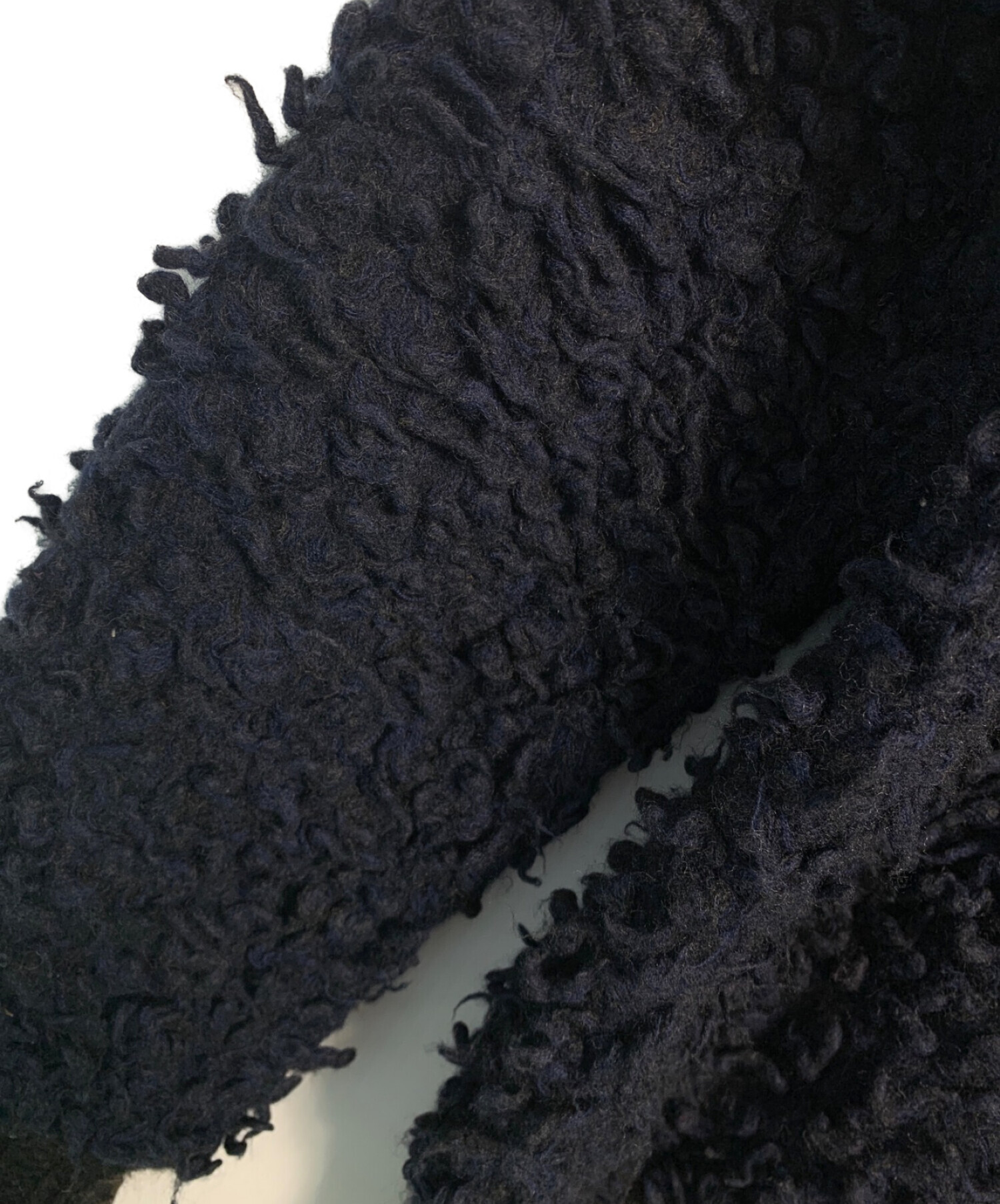 中古・古着通販】KOLOR (カラー) ビッグリングニット ネイビー サイズ