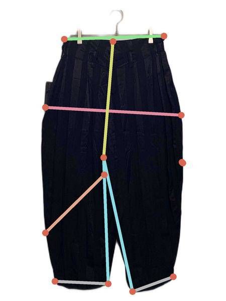 中古・古着通販】MOYURU (モユル) サルエルパンツ ブラック サイズ:M~L