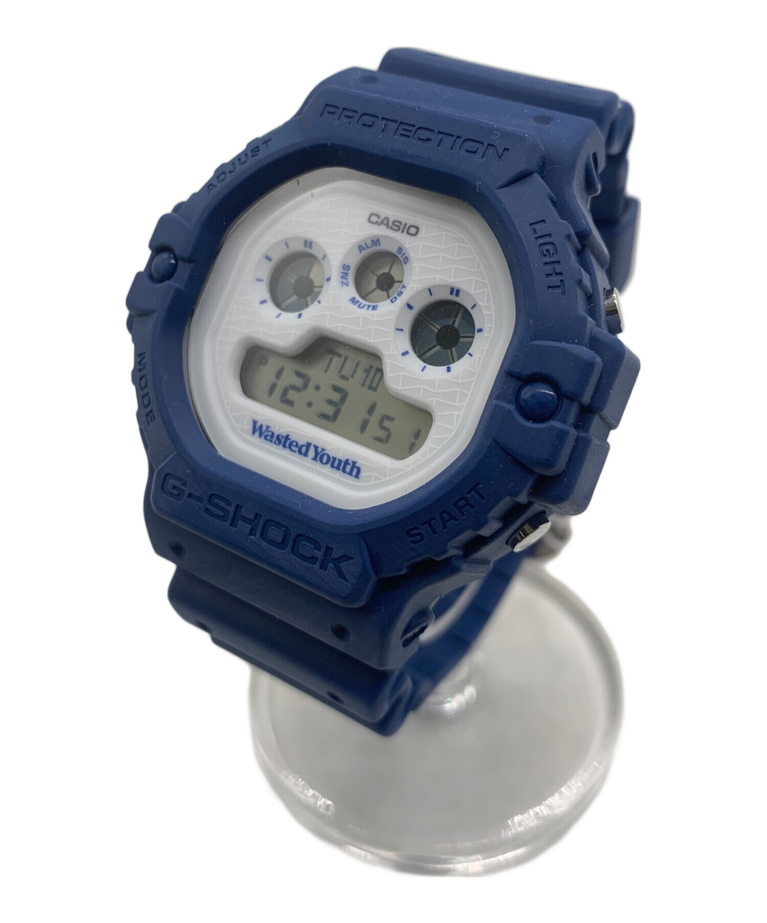 中古・古着通販】CASIO (カシオ) 腕時計 ブルー×ホワイト｜ブランド