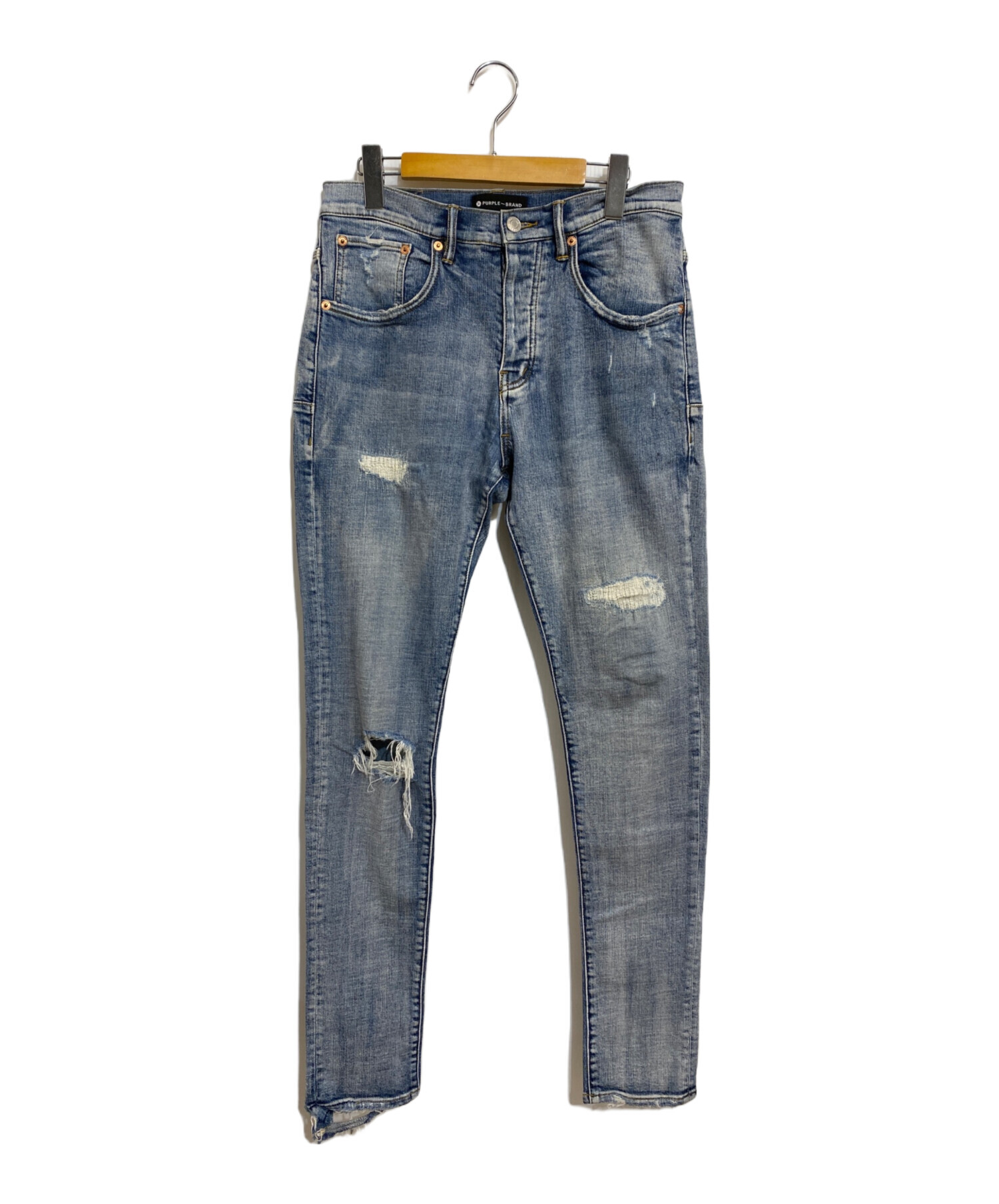 中古・古着通販】PURPLE-BRAND (パープル ブランド) ダメージスリム