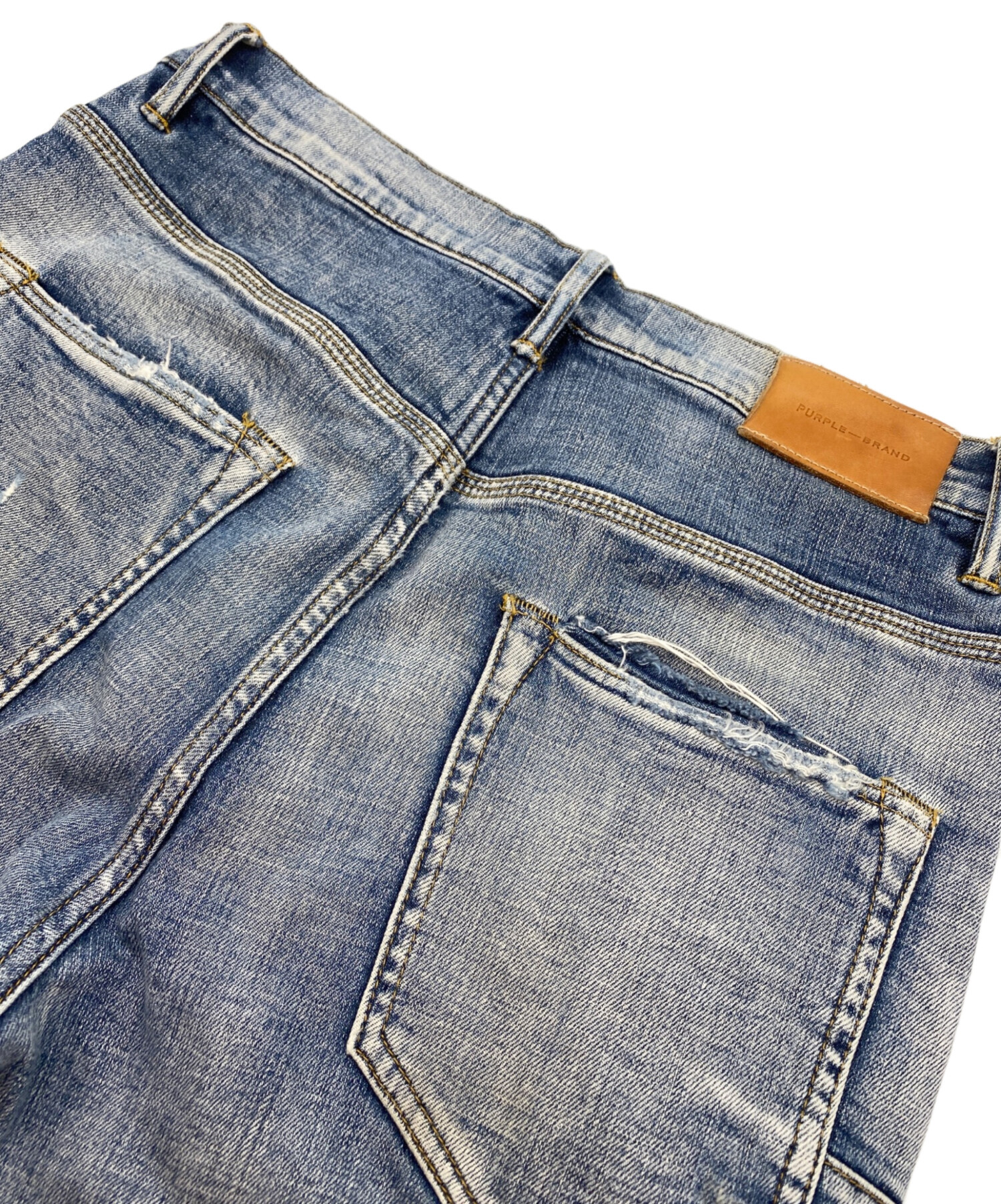 中古・古着通販】PURPLE-BRAND (パープル ブランド) ダメージスリム