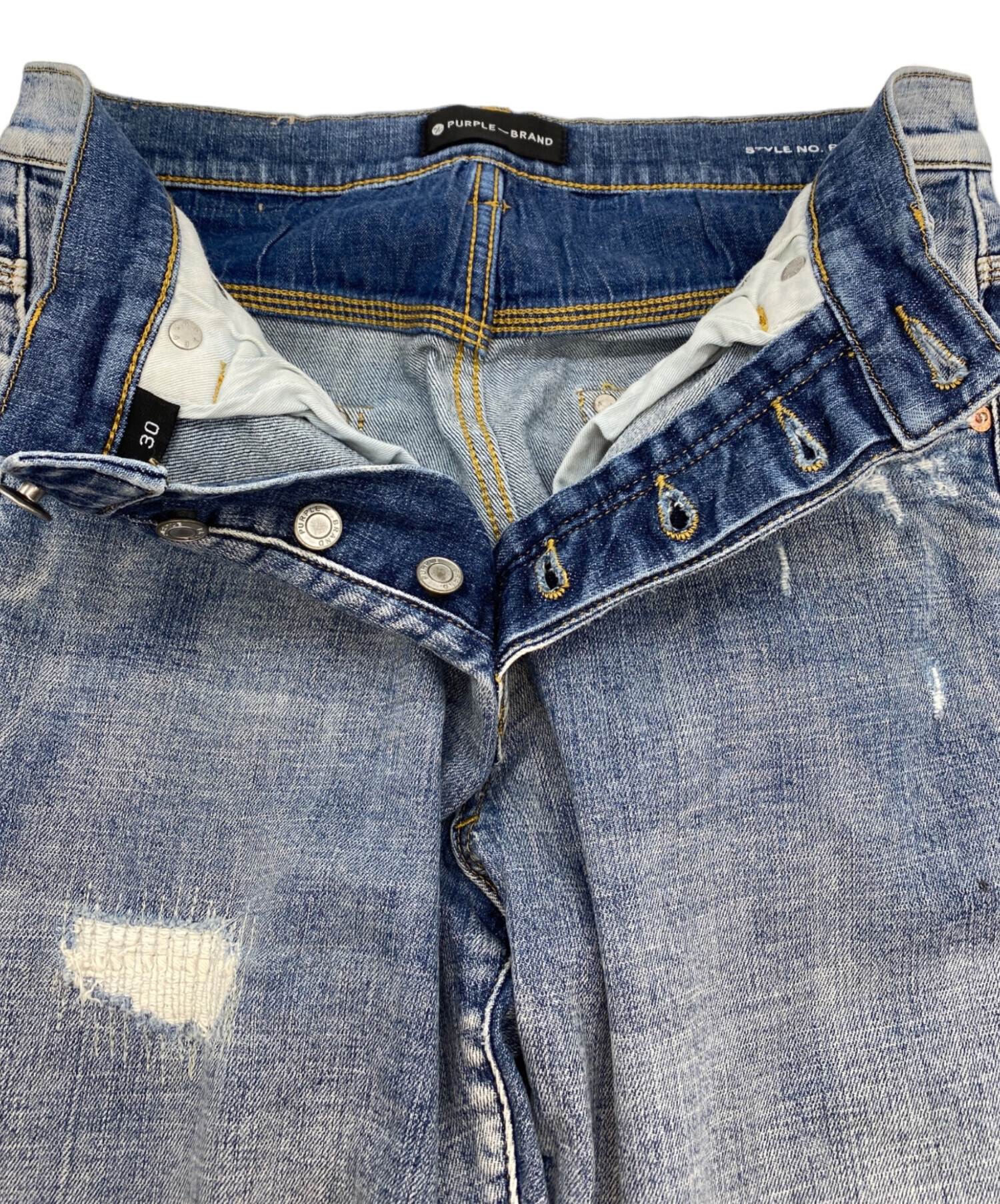 中古・古着通販】PURPLE-BRAND (パープル ブランド) ダメージスリム