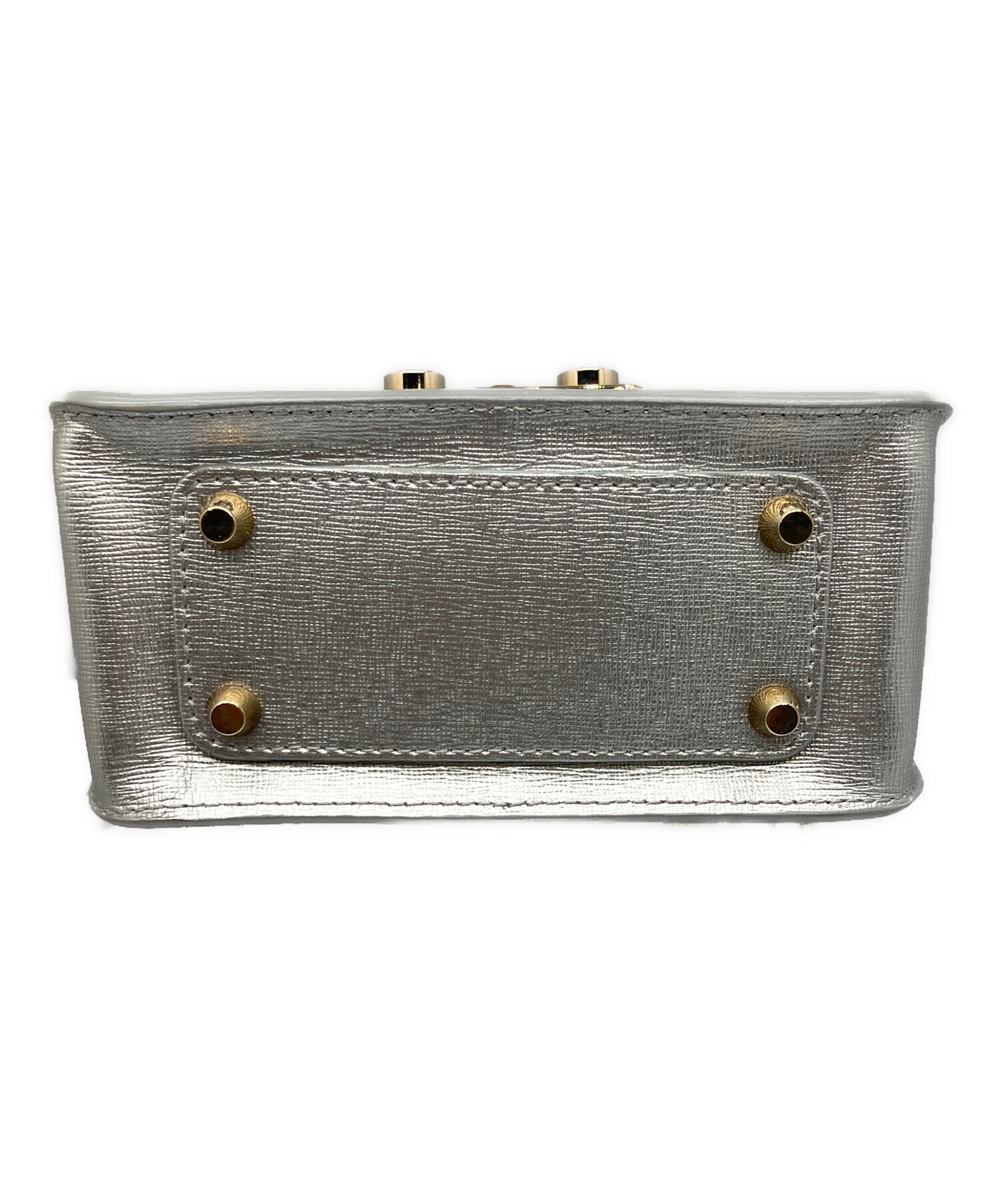 中古・古着通販】FURLA (フルラ) ショルダーバッグ シルバー グレー