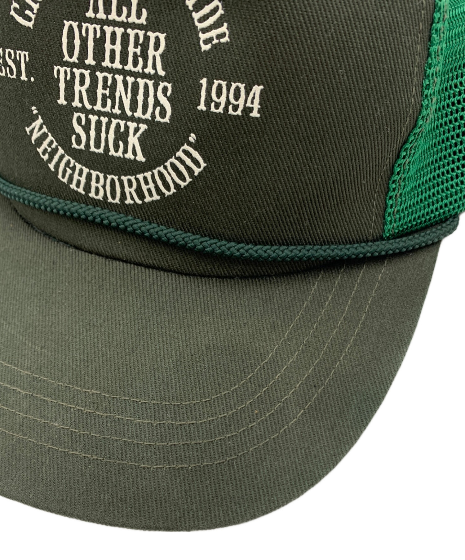 中古・古着通販】NEIGHBORHOOD (ネイバーフッド) キャップ グリーン