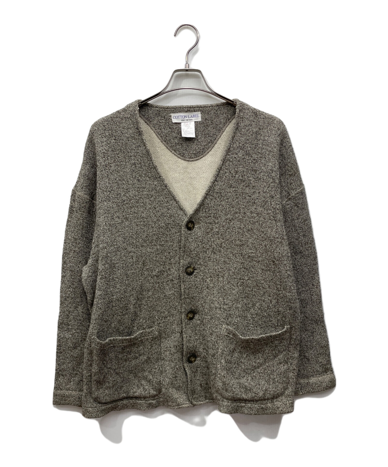 中古・古着通販】ISSEY MIYAKE (イッセイミヤケ) ニットカーディガン