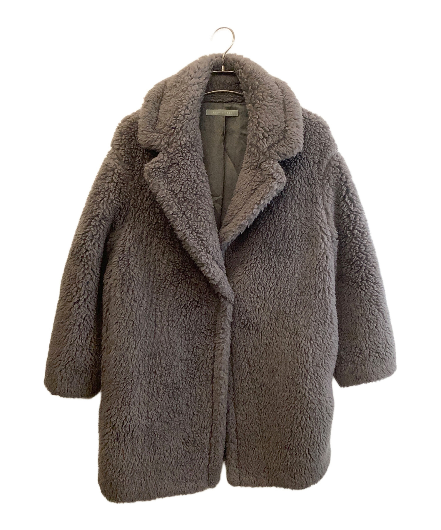 中古・古着通販】theory luxe (セオリーリュクス) ボアコート グレー