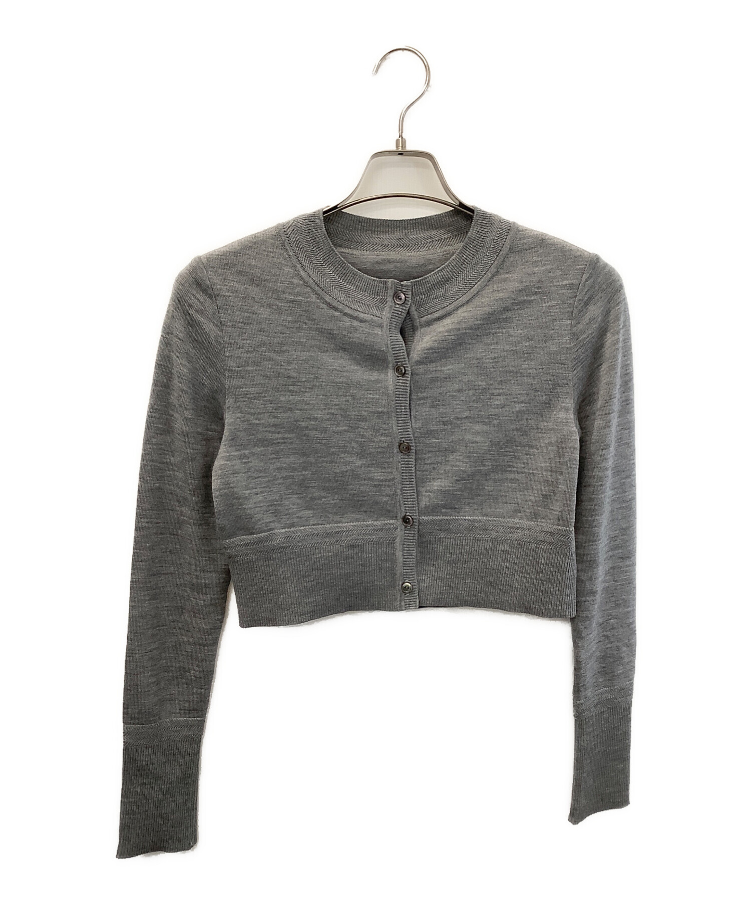 中古・古着通販】FOXEY (フォクシー) 薄手カーディガン グレー サイズ