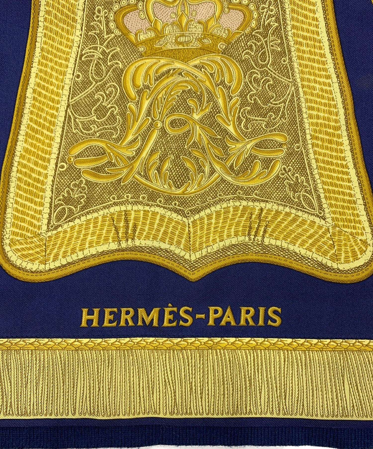 中古・古着通販】HERMES (エルメス) カシミヤニット切替シャツ