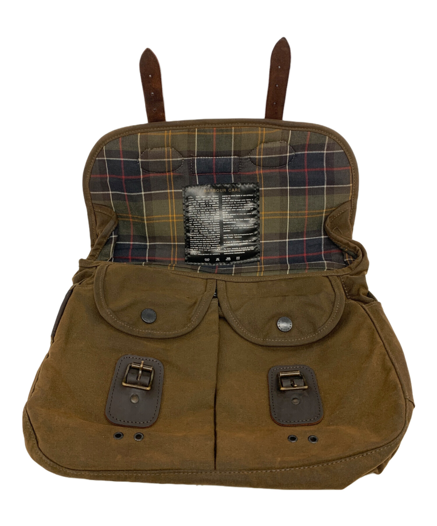 中古・古着通販】Barbour (バブアー) ワックスレザーショルダーバッグ