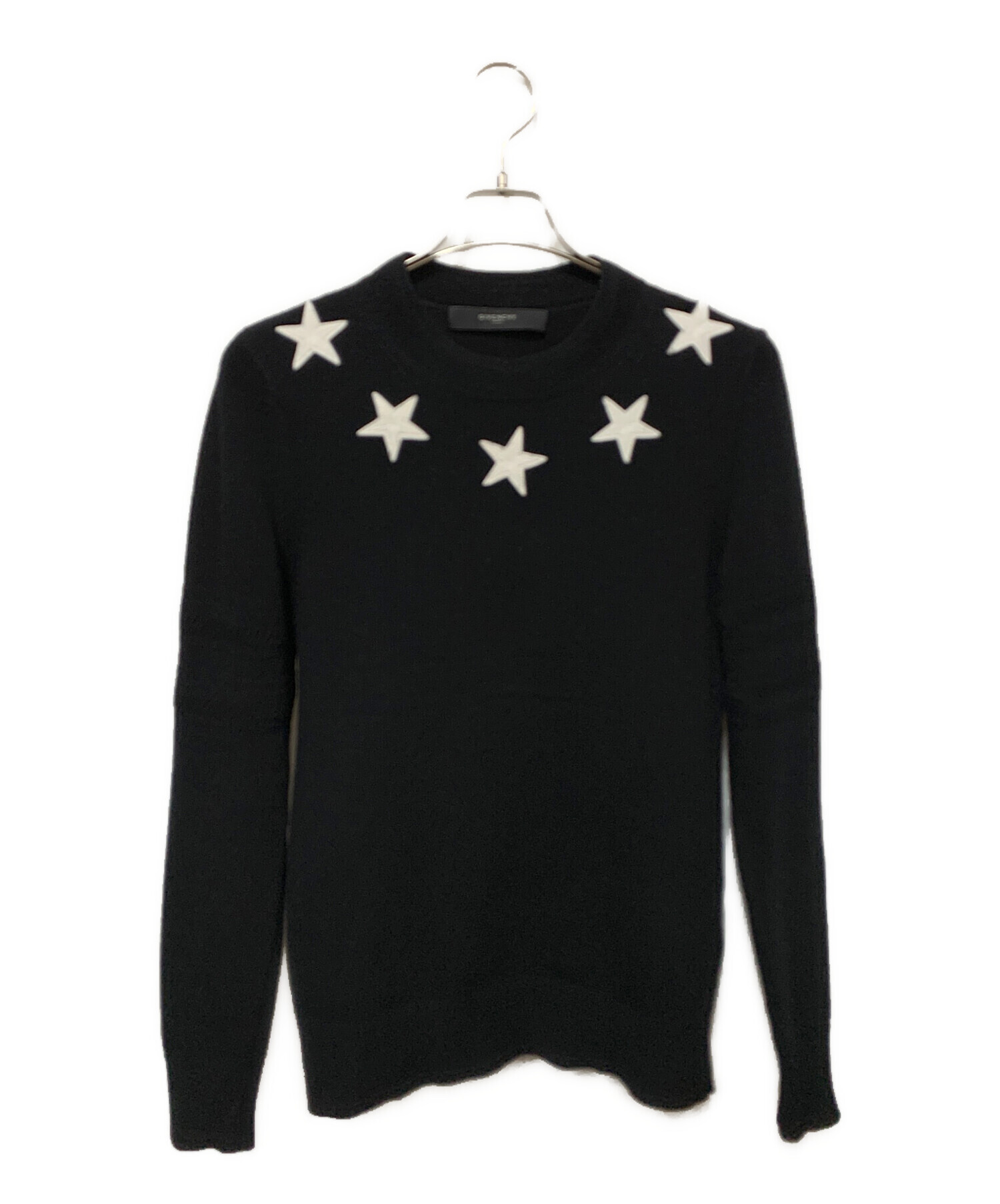 中古・古着通販】GIVENCHY (ジバンシィ) スターパッチニット ブラック