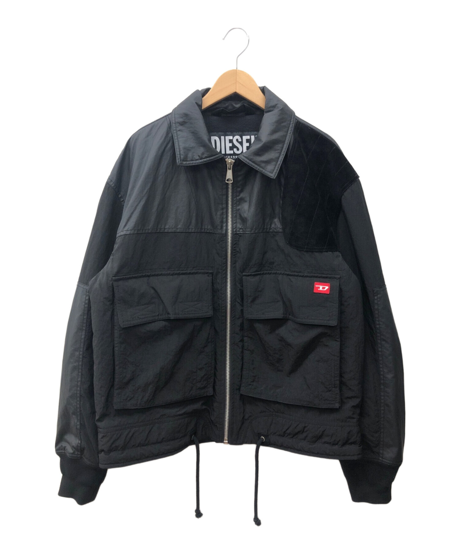 中古・古着通販】DIESEL (ディーゼル) ナイロン切り替えジャケット