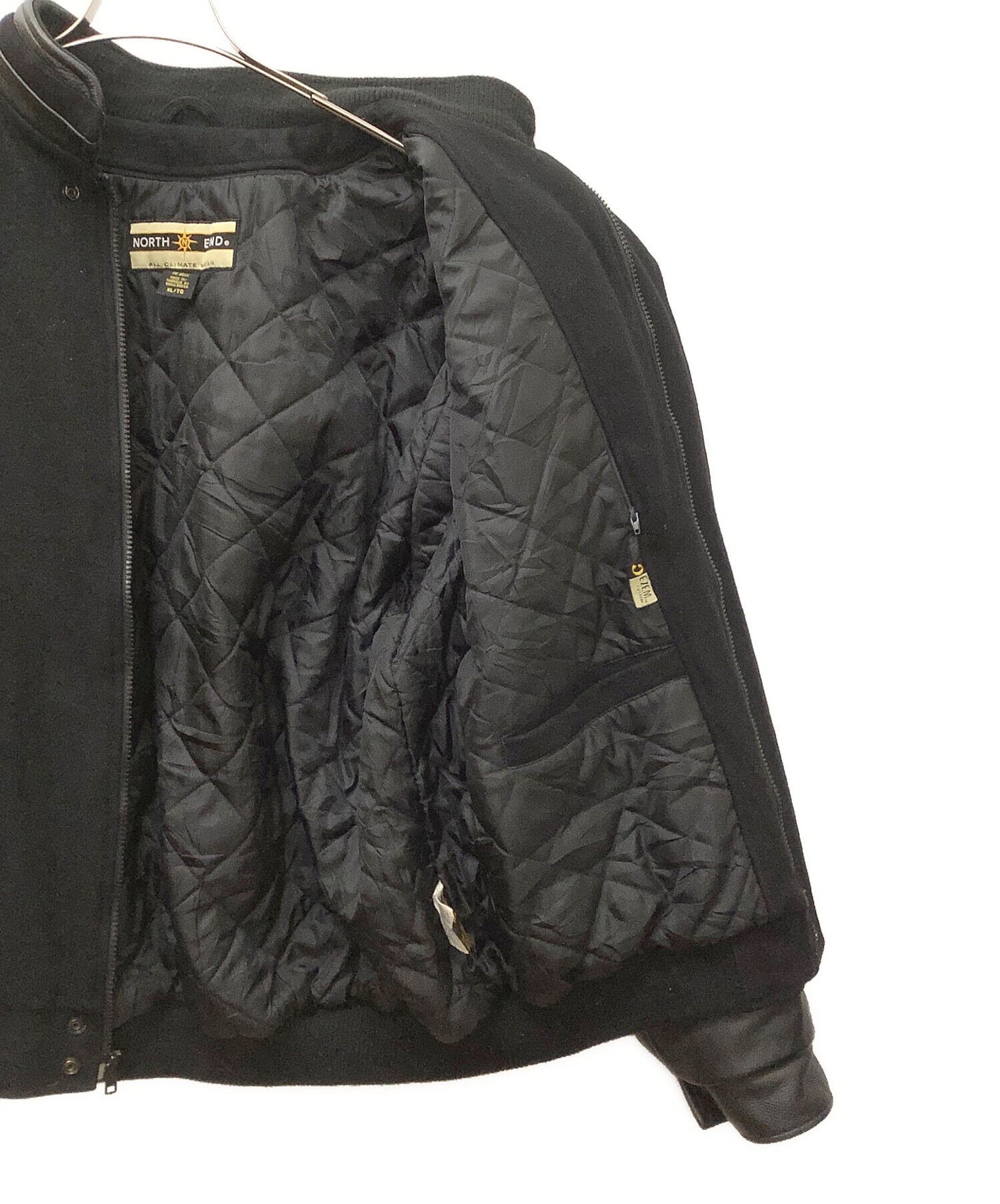 中古・古着通販】NORTH END (ノースエンド) 袖レザースタジャン