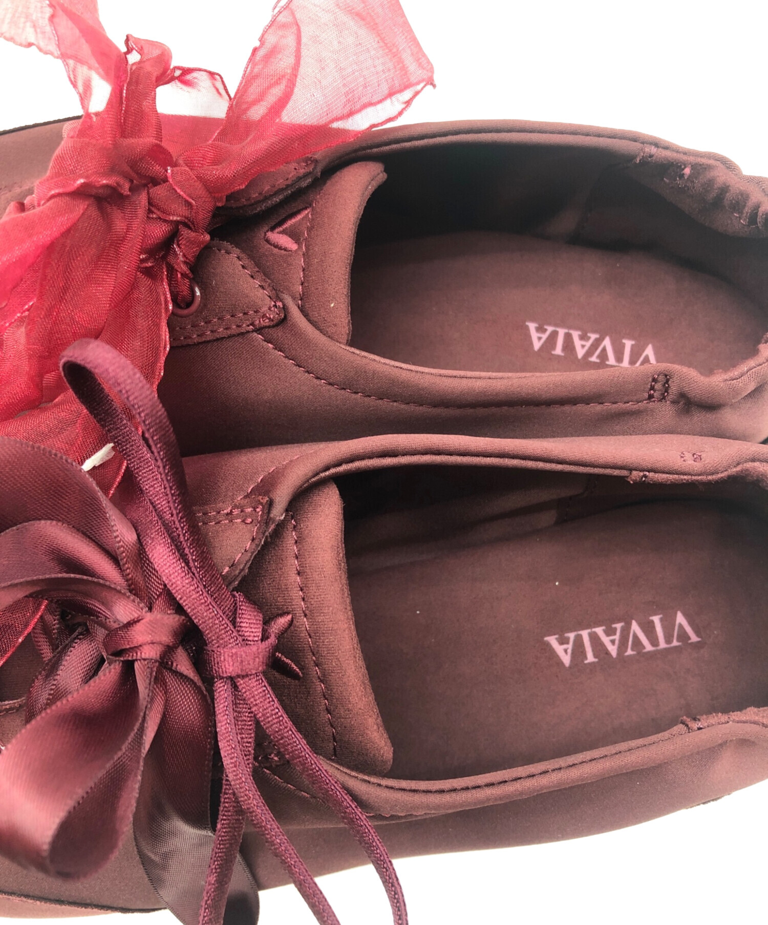 中古・古着通販】VIVAIA (ビバイア) リボンフラットシューズ レッド
