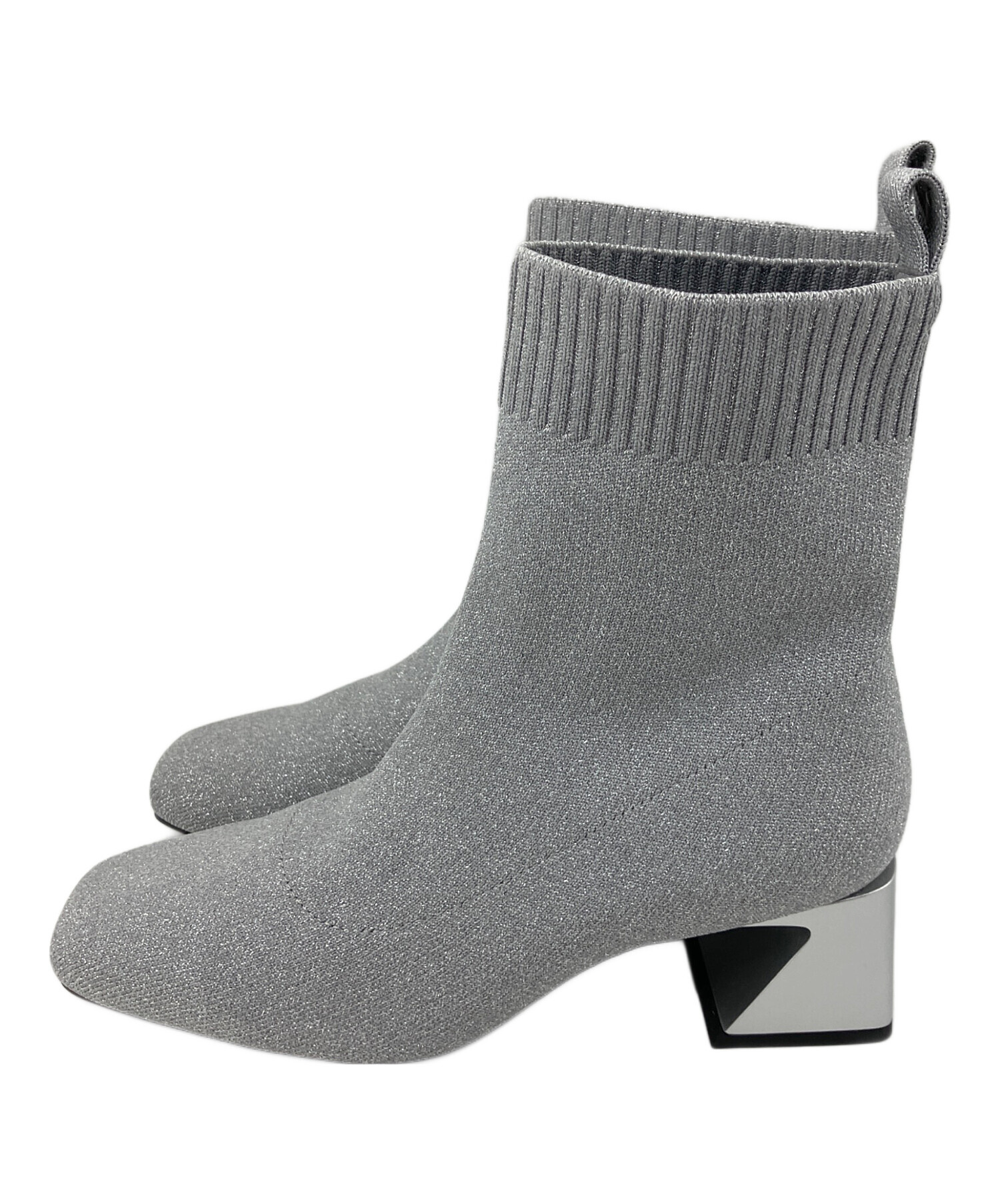 中古・古着通販】VIVAIA (ビバイア) ヒールブーツ グレー サイズ:37