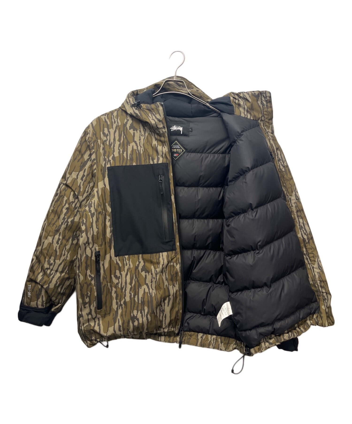 中古・古着通販】stussy (ステューシー) ダウンジャケット オリーブ