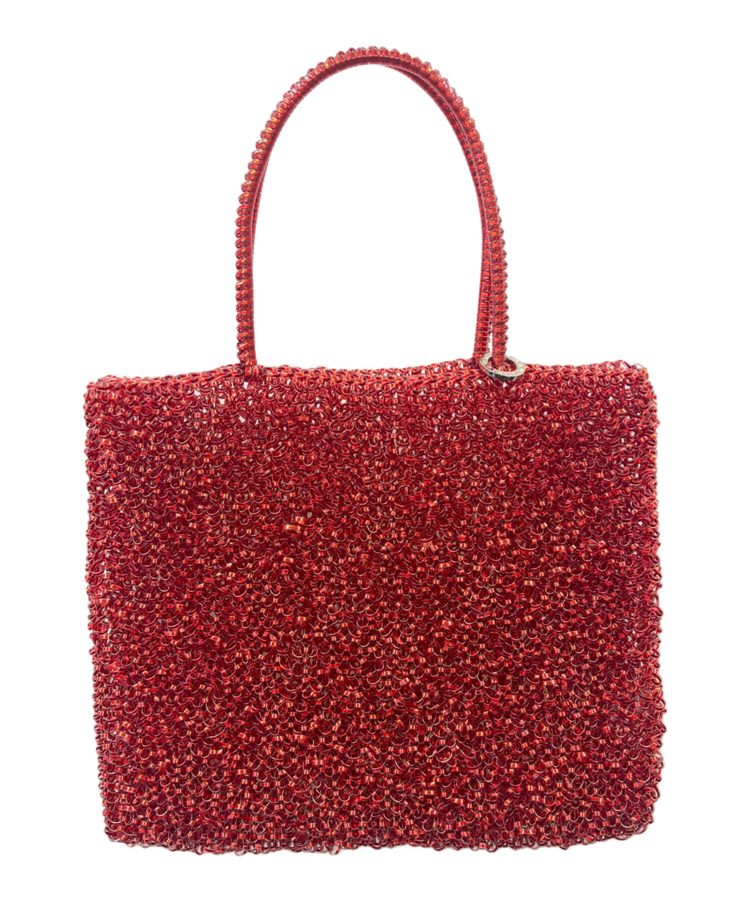 中古・古着通販】ANTEPRIMA (アンテプリマ) ワイヤーバッグ レッド