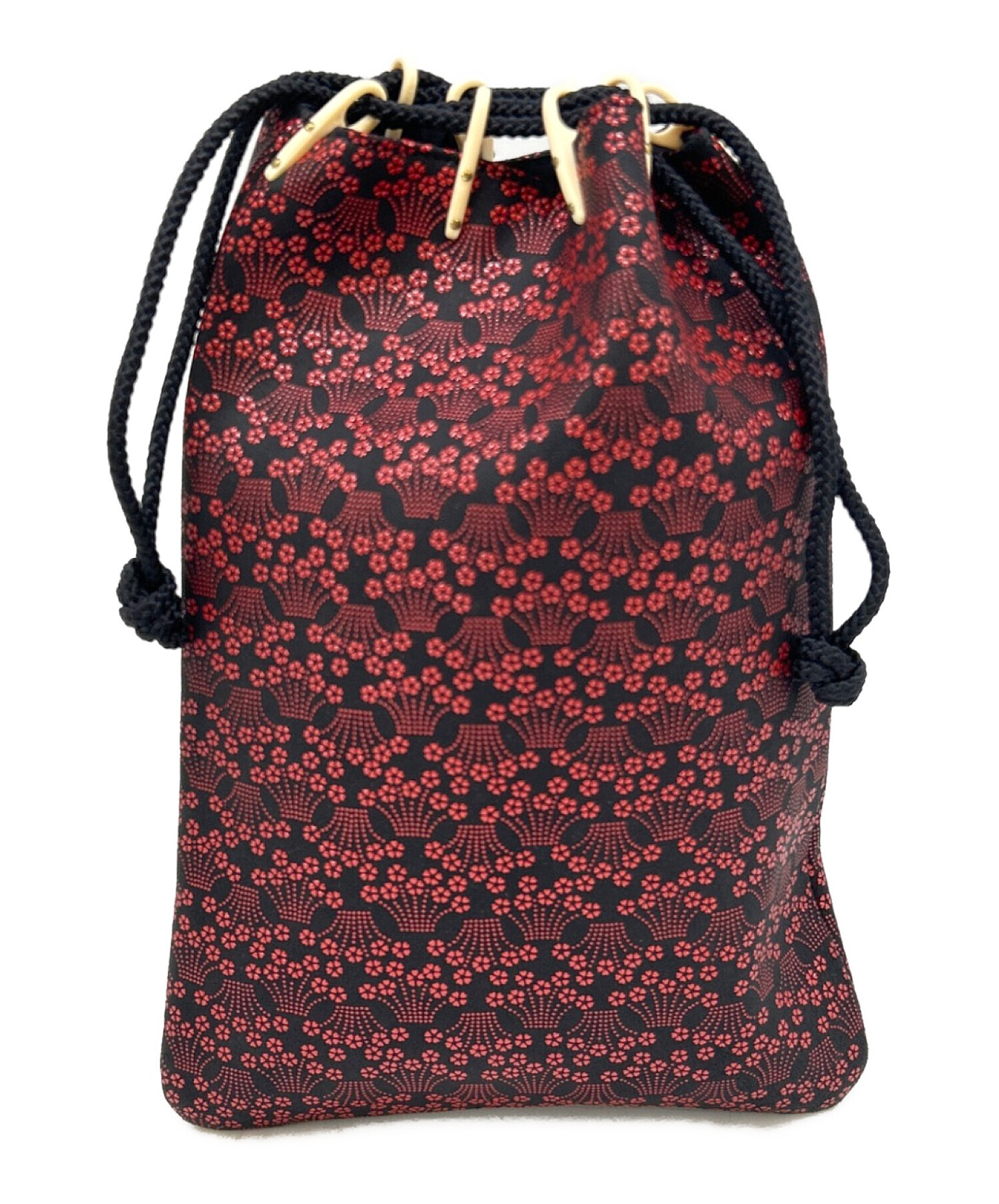 中古・古着通販】印傳屋 (インデンヤ) 合切袋 印傳屋 レッド｜ブランド