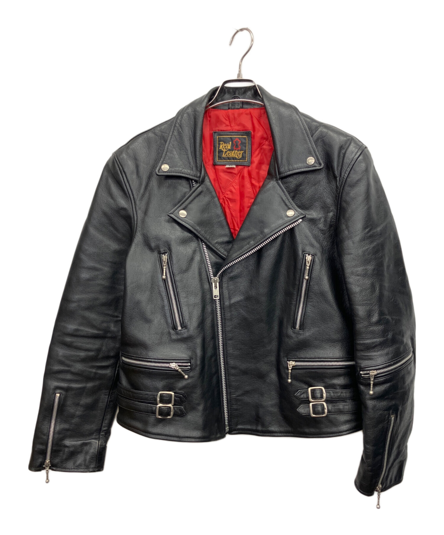 中古・古着通販】REAL LEATHER (リアルレザー) ライダースジャケット