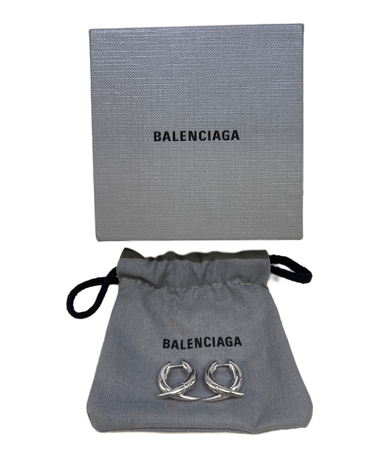 中古・古着通販】BALENCIAGA (バレンシアガ) ピアス シルバー