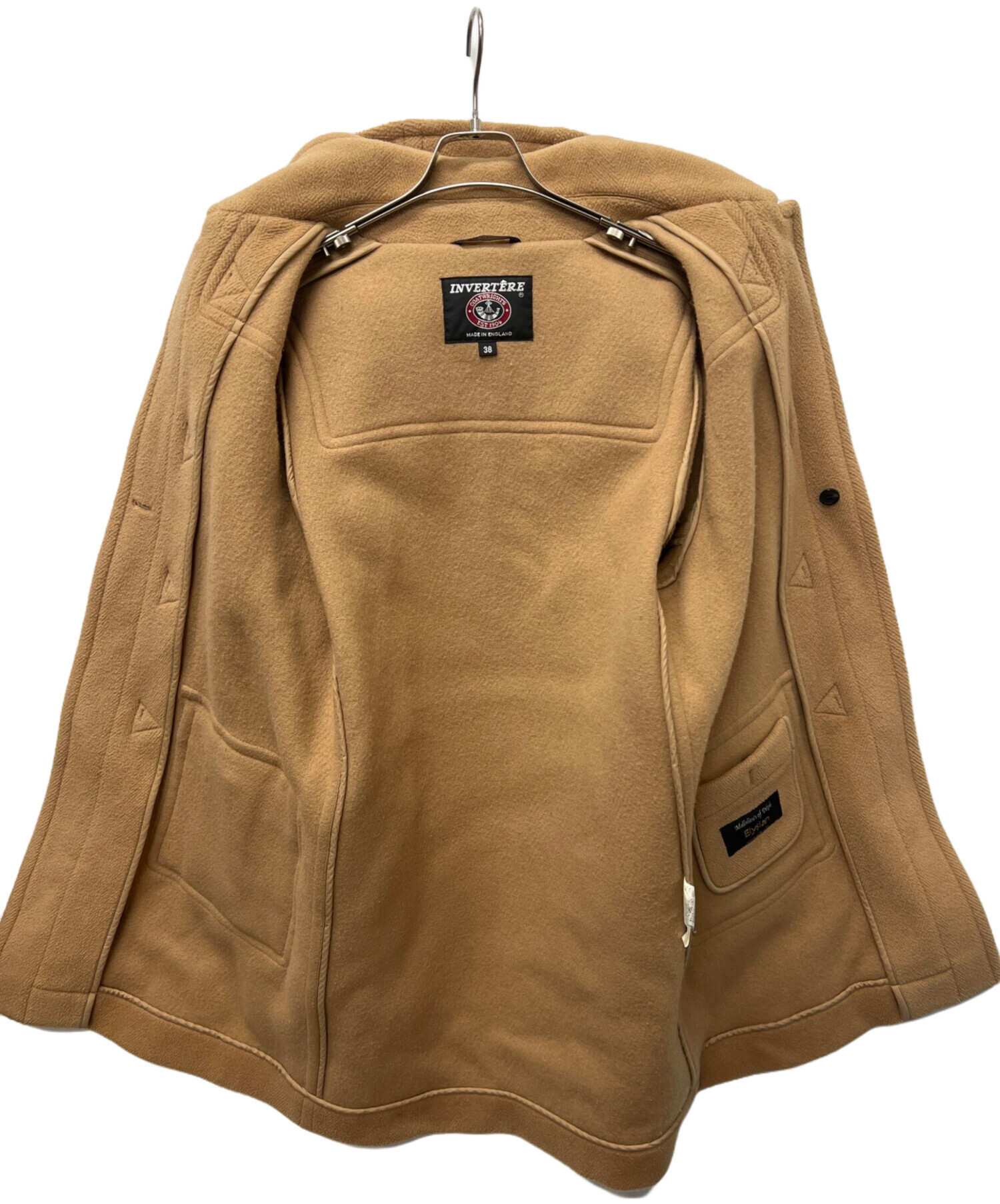 中古・古着通販】INVERTERE (インバーティア) ダッフルコート ベージュ