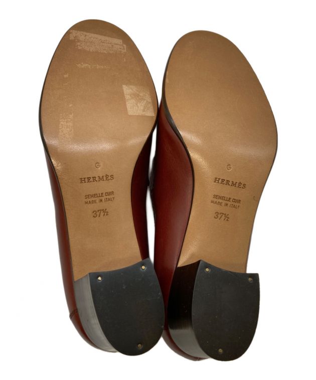 中古・古着通販】HERMES (エルメス) コンスタンスローファー ブラウン
