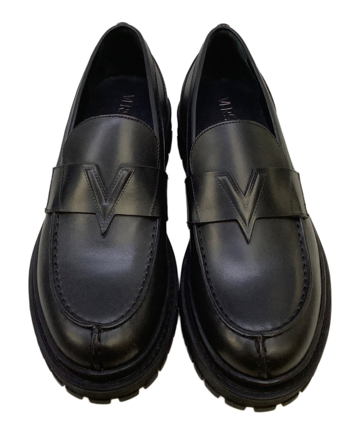 中古・古着通販】VERSACE (ヴェルサーチェ) ローファー ブラック