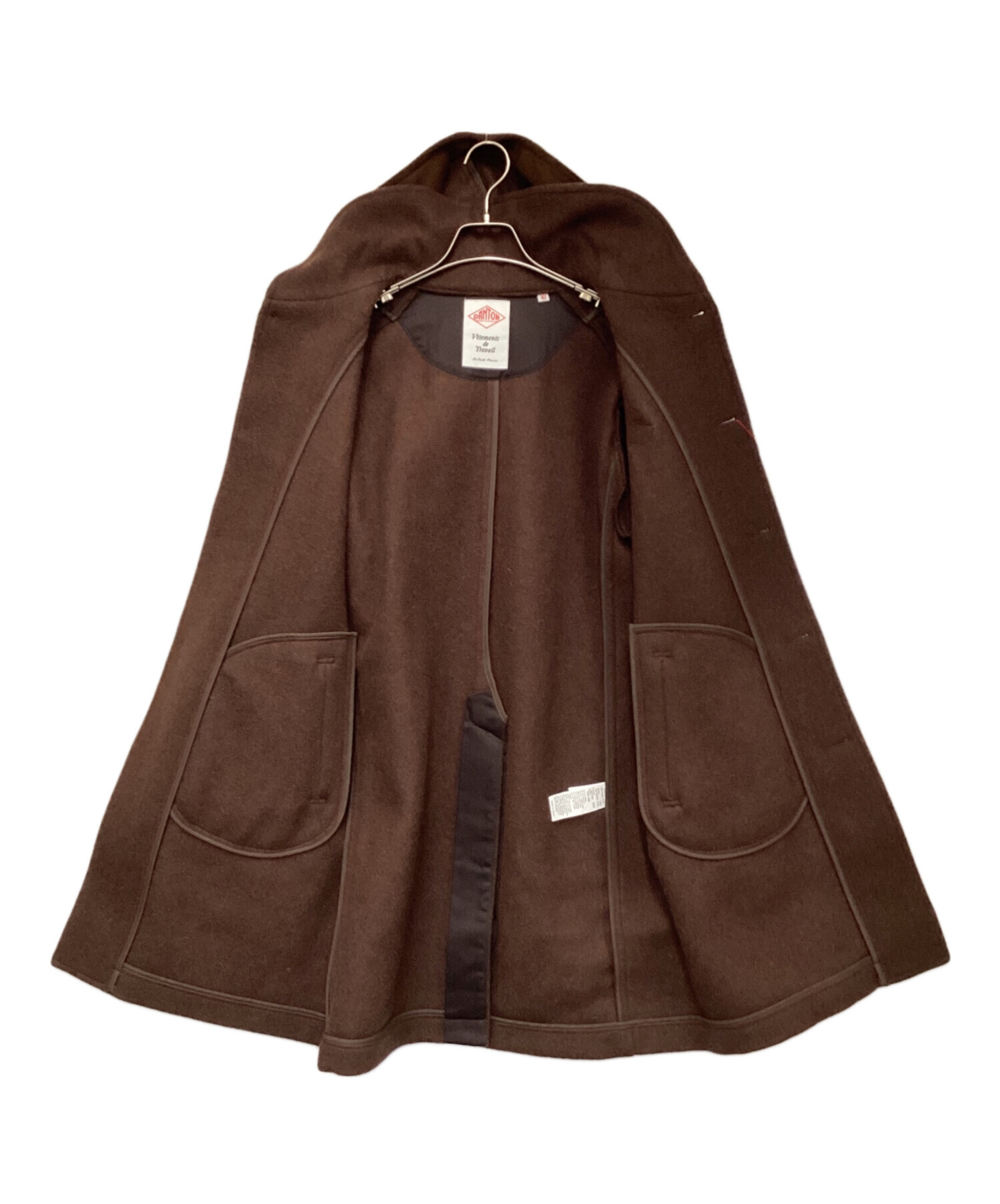 中古・古着通販】DANTON (ダントン) ウールモッサコート ブラウン