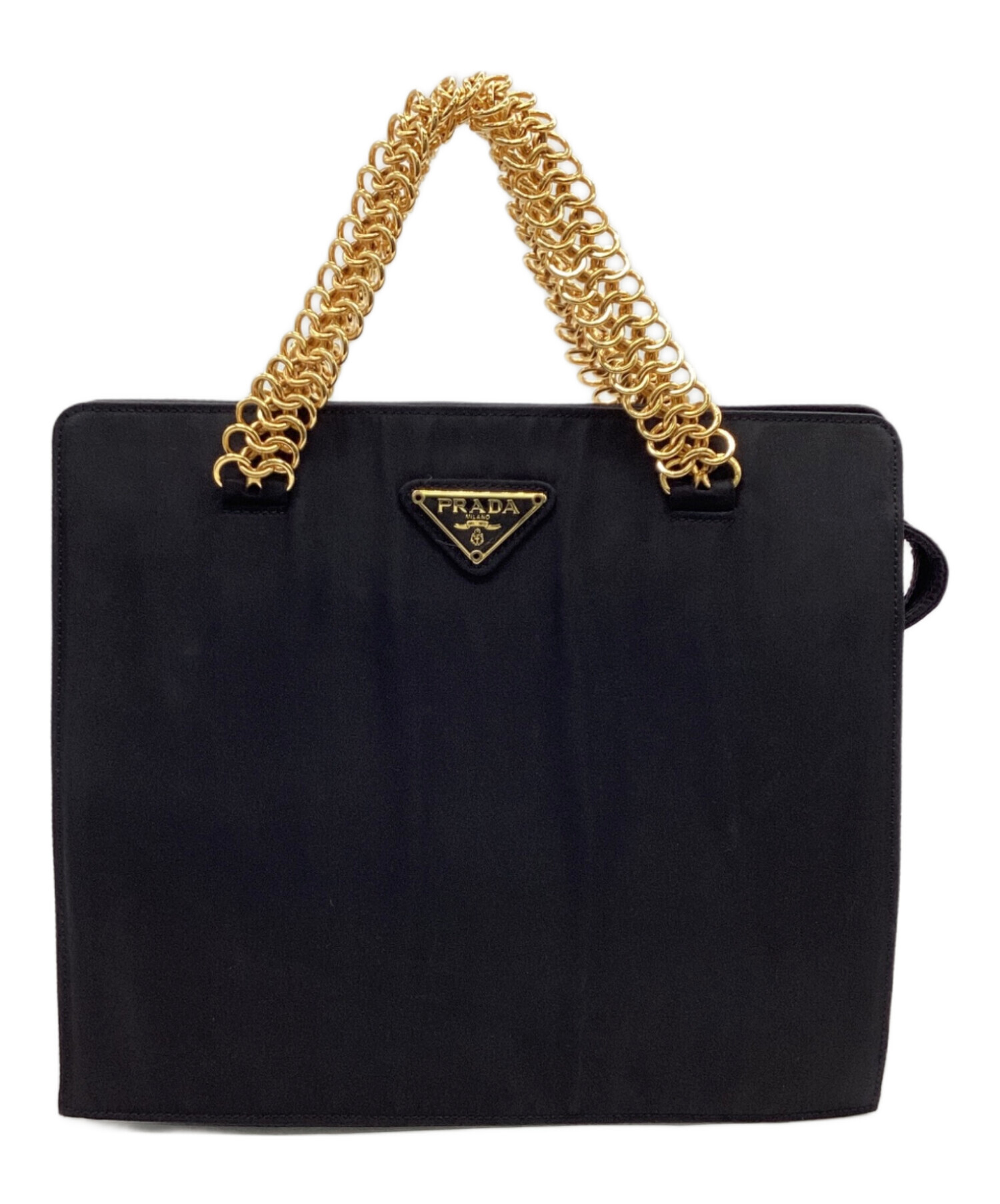 中古・古着通販】PRADA (プラダ) チェーンバッグ ブラック｜ブランド