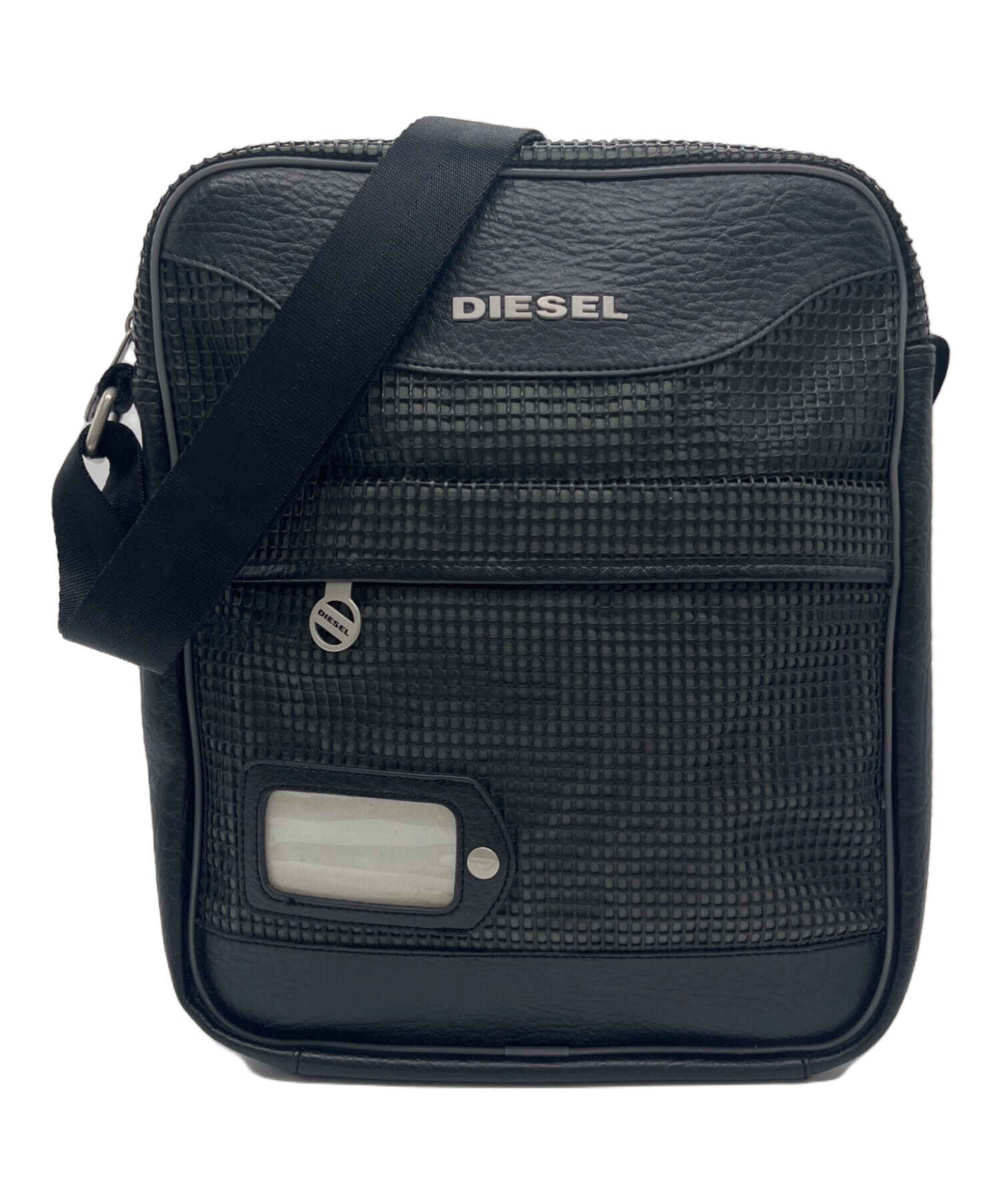 中古・古着通販】DIESEL (ディーゼル) メッシュレザーショルダーバッグ