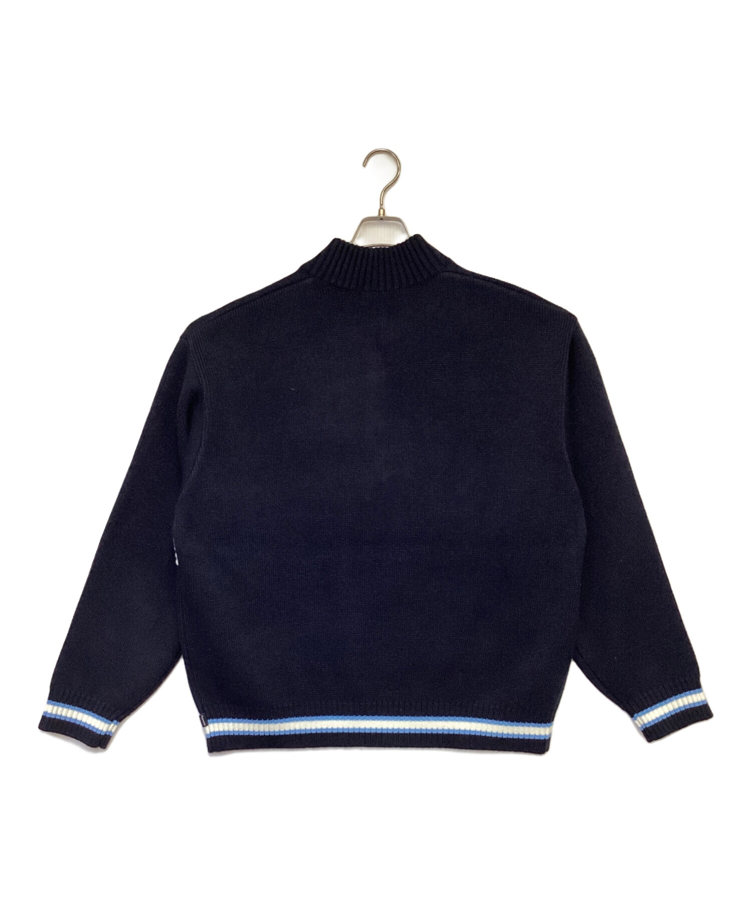 中古・古着通販】SUPREME (シュプリーム) SCRIPT STRIPE HALF ZIP